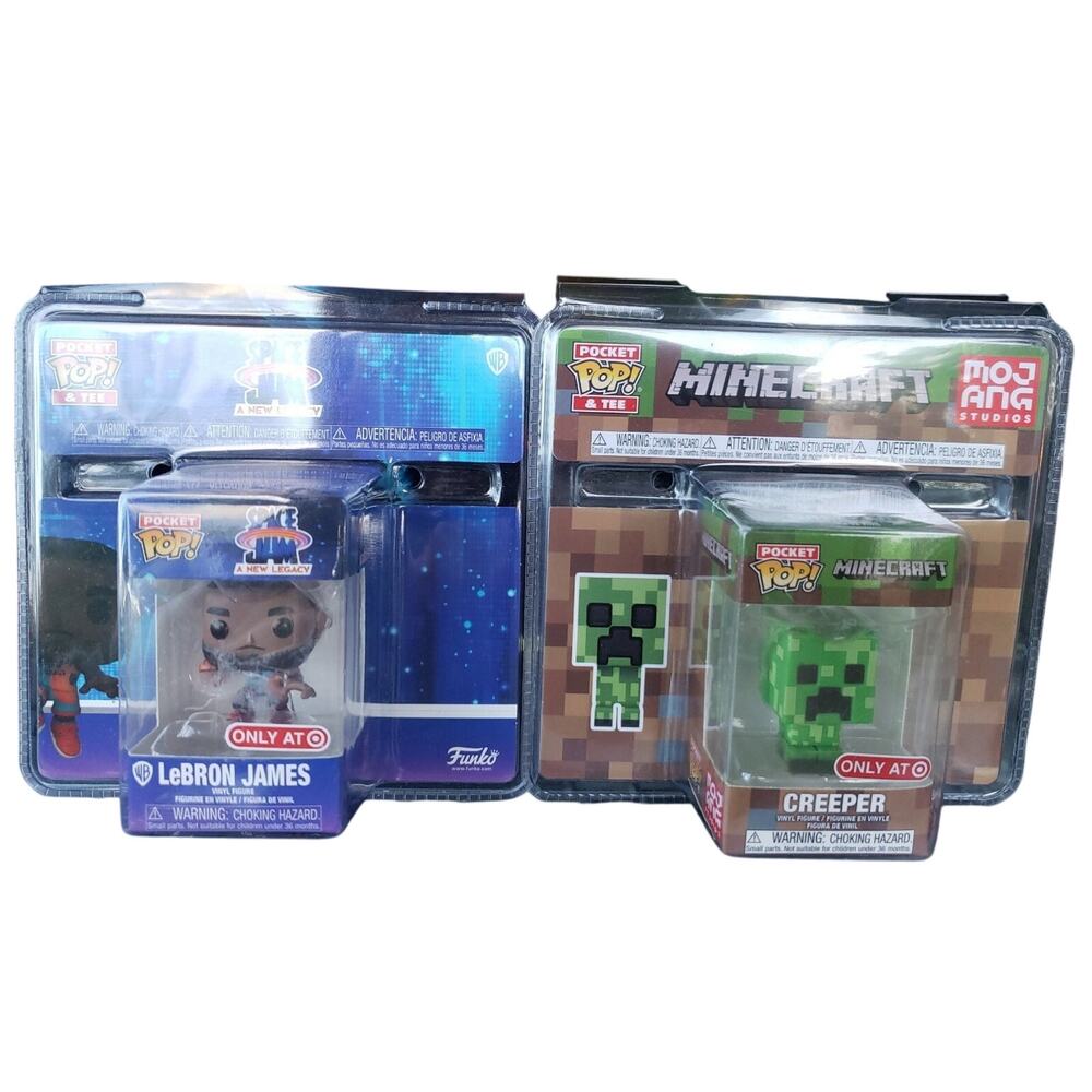 Lot Of 2 Funko Pocket Pops Creeper & Lebron James E2207 NIP A-19